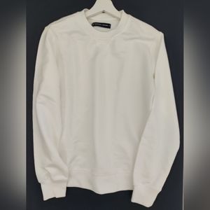 All white sweatshirt